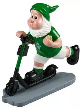 Werder Gartenzwerg E-Roller Fußball Grün