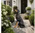Relaxdays Dobermann Gartenfigur XXL, Polyresin, wetterfest, 83x39x52cm (10053582_9269)