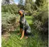Relaxdays Dobermann Gartenfigur XXL, Polyresin, wetterfest, 83x39x52cm (10053582_9269)