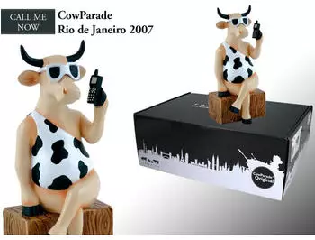 Cowparade Call Me Now Kuh-Figur, Medium (47774)