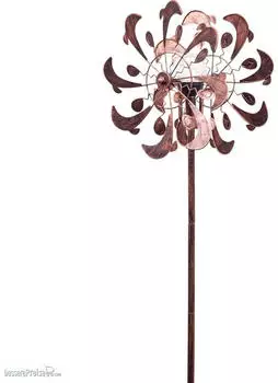 Invento Copper Dolphin Duett Windspiel Metall, Solar LED, 2 Rotoren (110224)