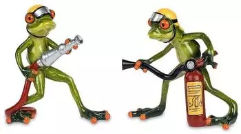 Formano Dekofigur Frosch Feuerwehr 17cm