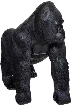 Atmosphera Gorilla in Bewegung Statue, Schwarz, 37cm (JJ711)