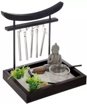 Atmosphera Divya Zen-Garten aus Holz 15x16cm (ATM-158066)