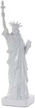 MCW Freiheitsstatue Dekofigur Polyresin weiß, 40cm, In-/Outdoor