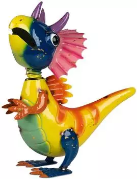 Formano Drache Wackelkopf Gartenfigur, Metall, bunt, H35,5cm (551016)