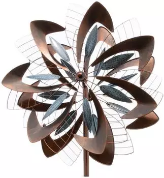 Lemodo Dandelion Windrad 2 gegenläufige Propeller 213cm (NA185)