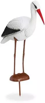 Relaxdays Klapperstorch Gartenfigur 4er-Set