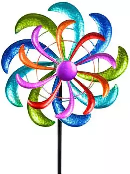 Formano Windrad Gartenstecker bunt 124x30cm (571298)
