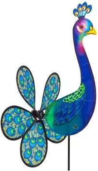 HQ Windspiration Spin Critter Windrad UV-beständig, Pfau (100755)
