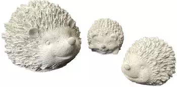 ZGM Igelfamilie Betonfigur, handgefertigt, Garten & Haus (DBL-551+552+553)