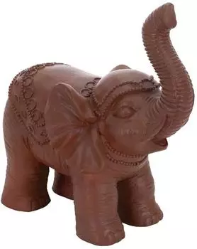 ML-Design Elefant Deko-Figur braun, MGO, 36x19x39cm