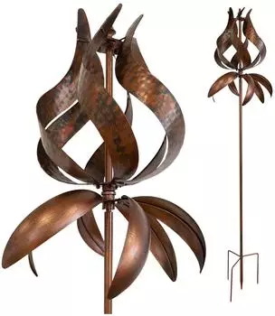 Lemodo Windrad Tulipa mit gegenläufigen Rotoren, 3 Höhen (NA331)