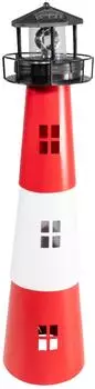 Lemodo Solar-Leuchtturm mit rotierender LED-Beleuchtung, 60cm (HL024_R)