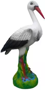 JV Möbel Abstrakter Storch Vogel Gartendekoration Skulptur (JVM4062292190322)