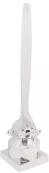 vidaXL Skulptur silber 26x26x110cm Aluminium (42000153)