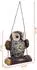 Spetebo Solar-Gartenfigur Eule auf Schaukel, warm weiß, 17cm (4965)