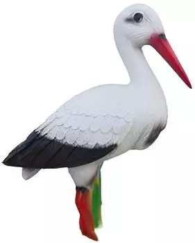 JV Möbel Storch Vogel Gartenfigur Skulptur 38cm (JVM4062292190384)