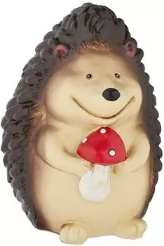 Relaxdays Igel-Figur Gartendeko wetterfest, braun