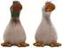 Dekohelden24 Enten-Kantensitzer Steingut braun 2er Set (W-10042430-2er)