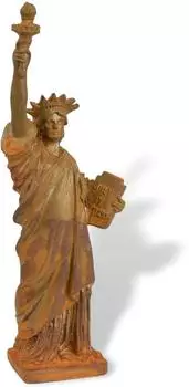 Aubaho Freiheitsstatue Eisenfigur, Rost-Antik-Stil