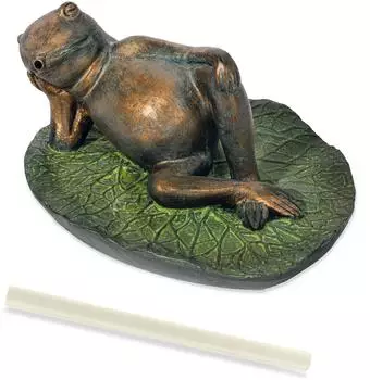 Esotec Wasserspeier Frosch auf Seeblatt (100744)