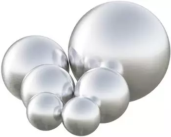 vidaXL Geb&uuml;rsteter Ball &Oslash;15cm silber, Edelstahl 201, 6 Stk. (42008421)