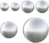 vidaXL Gebürsteter Ball Ø15cm silber, Edelstahl 201, 6 Stk. (42008421)