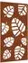 vidaXL Garten-Wanddekoration Blatt-Design Cortenstahl 105x55cm
