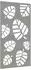 vidaXL Garten-Wanddekoration Blatt-Design Cortenstahl 105x55cm