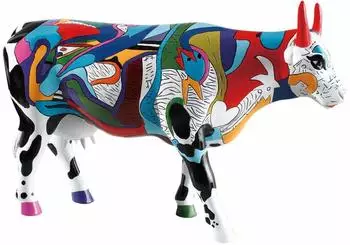 Cowparade Ziv's Udderly Cool Cow Dekofigur, gro&szlig; (46732)