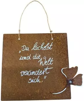 ZGM Rost-Spruchtafel &bdquo;Du l&auml;chelst&hellip;" (106426)