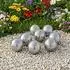 vidaXL Hängedekoration gebürstete Kugel Edelstahl 201, silber, Ø 5cm, 8 Stk.