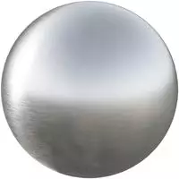 vidaXL Geb&uuml;rsteter Ball &Oslash; 20 cm Silber Edelstahl 201