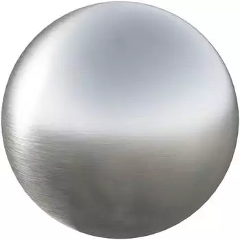vidaXL Geb&uuml;rsteter Ball &Oslash; 20cm, silber, Edelstahl 201