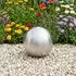 vidaXL Gebürsteter Ball Ø 20cm, silber, Edelstahl 201