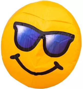 HQ Bouncing Moodeez Cool Smiley Bodenwindspiel Nylon 60cm (126366)
