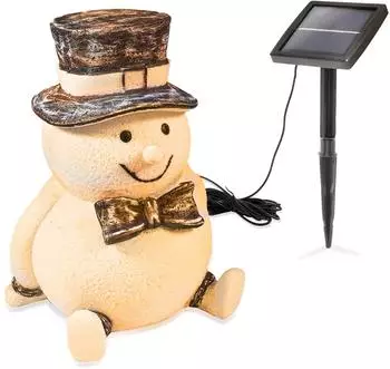 Esotec Schneemann FRED mit Hut Solarleuchte H=29cm (102686)