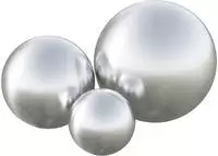 vidaXL Geb&uuml;rsteter Ball 3 stk. &Oslash; 20 cm Silber Edelstahl 201