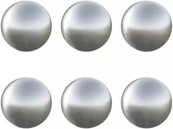 vidaXL Gebürstete Kugeln 6 Stk. Ø 7,5cm silber Edelstahl 201 (42008413)