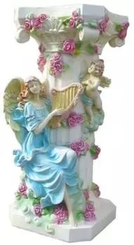 JV Möbel Skulptur Deko-Säule bunt 90cm (C61)