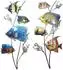 ETC Shop Wandobjekte Fische Design, Metall, bunt, 2er-Set (H 73cm)