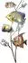 ETC Shop Wandobjekte Fische Design, Metall, bunt, 2er-Set (H 73cm)