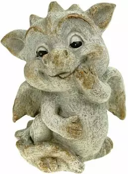 G Wurm GmbH Garten-Drachen-Figur stehend Steinoptik 17cm (10054447)