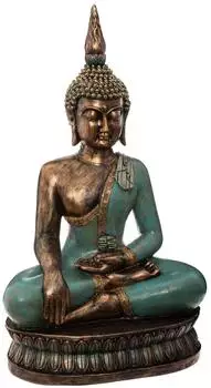 Atmosphera Sitzender Buddha-Figur, Kunstharz, 73cm