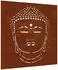 vidaXL Garten-Wanddeko Buddha-Kopf 55x55cm Cortenstahl