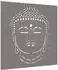 vidaXL Garten-Wanddeko Buddha-Kopf 55x55cm Cortenstahl