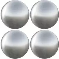 vidaXL Geb&uuml;rsteter Ball 4 stk. &Oslash; 10 cm Silber Edelstahl 201