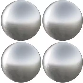vidaXL Hängedekoration gebürsteter Ball Ø10cm silber, Edelstahl 201, 4 Stk.