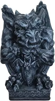 Relaxdays Gargoyle Gartenfigur, Steinoptik Polyresin